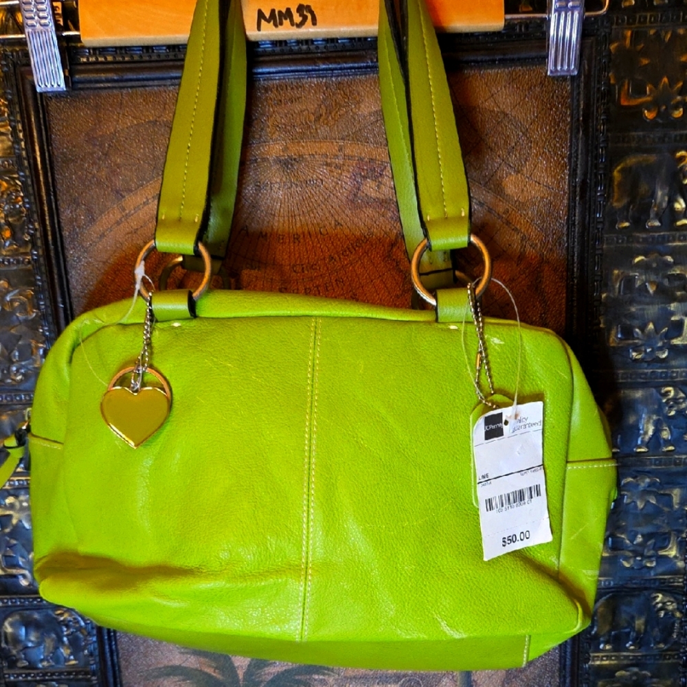 Worthington Green Leather Purse